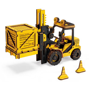 Robotime ROKR-vehículo de ingeniería, serie de modelos, juguetes creativos, regalos para niños y adultos, ensamblaje móvil, rompecabezas de madera 3D