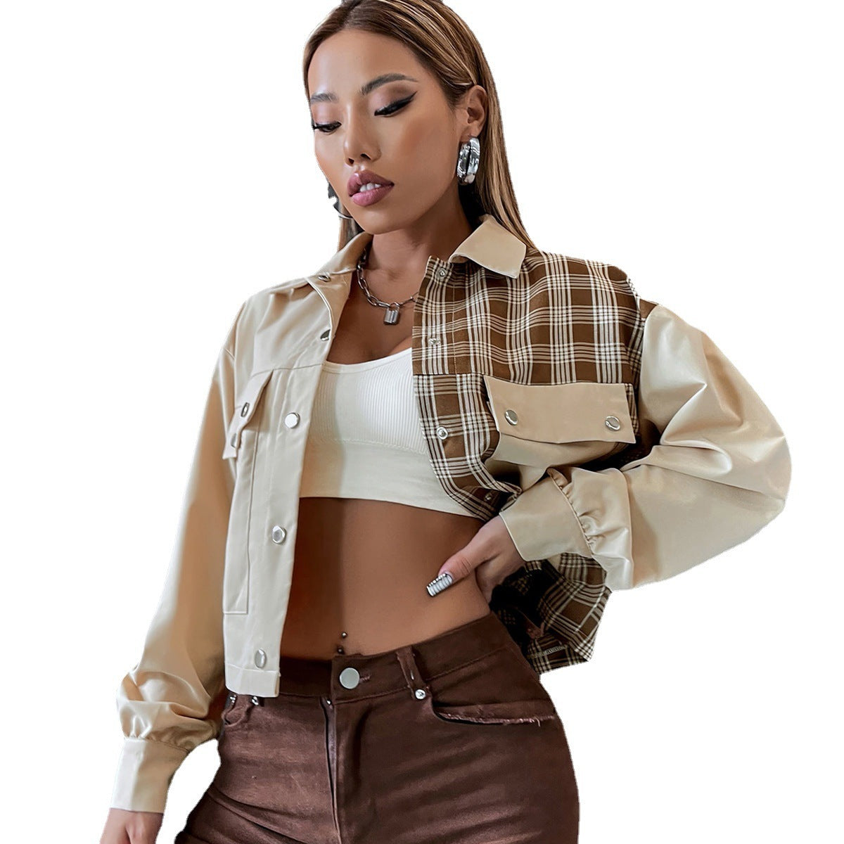 Women's Loose-fitting Button-down Jacket