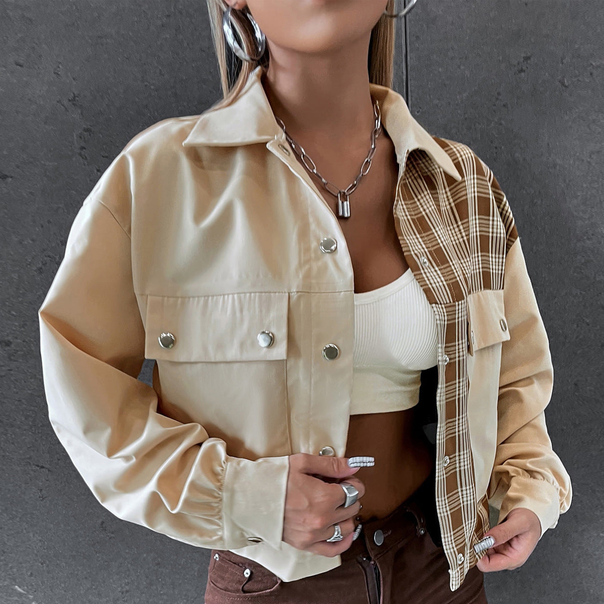 Women's Loose-fitting Button-down Jacket