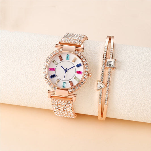 Reloj de mujer con cristales de colores