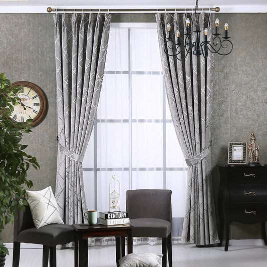 Solid Color Living Room Curtains