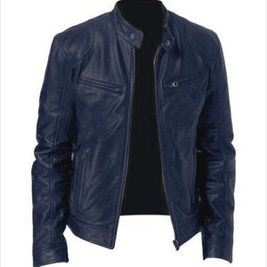 Men's Slim Classic Leather Jacket