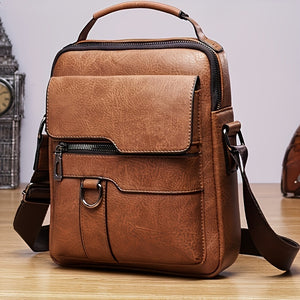 Men's Vintage Leather Shoulder Bag