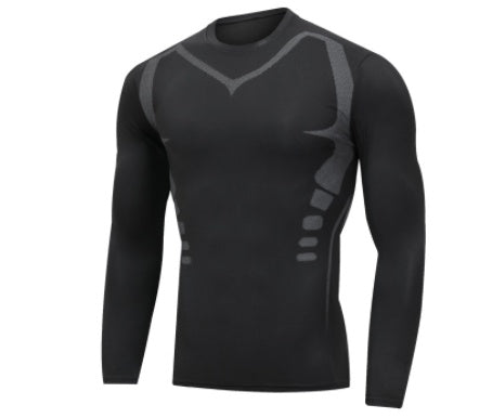 Men's Sporty Long Sleeve Slim Fit T-Shirt