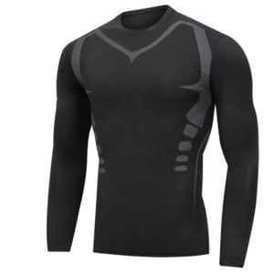 Men's Sporty Long Sleeve Slim Fit T-Shirt