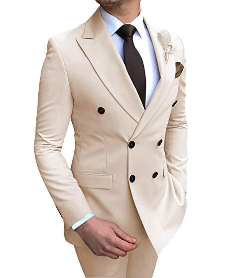 Traje de negocios para hombre en estilo italiano.