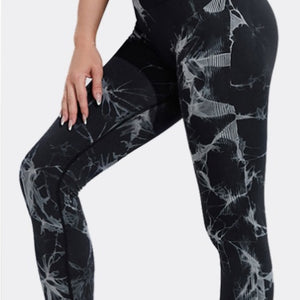 Women's 'Tie Dye' Printed Leggings for Yoga, Fitness, Running and Gym workouts