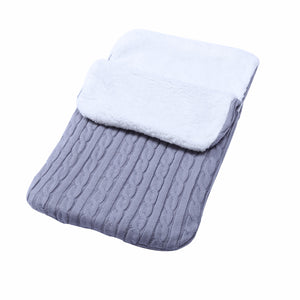 Baby Fleece-lined Sleeping Thickened Knitting Warm Sleeping Wool Stroller Sleeping Bag