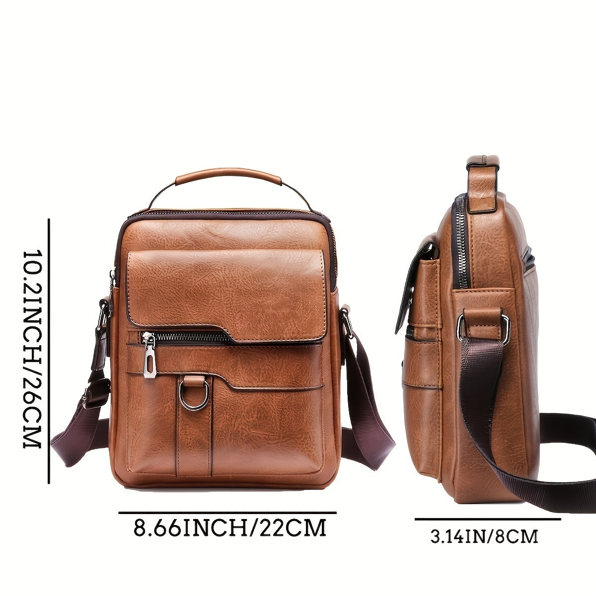 Men's Vintage Leather Shoulder Bag