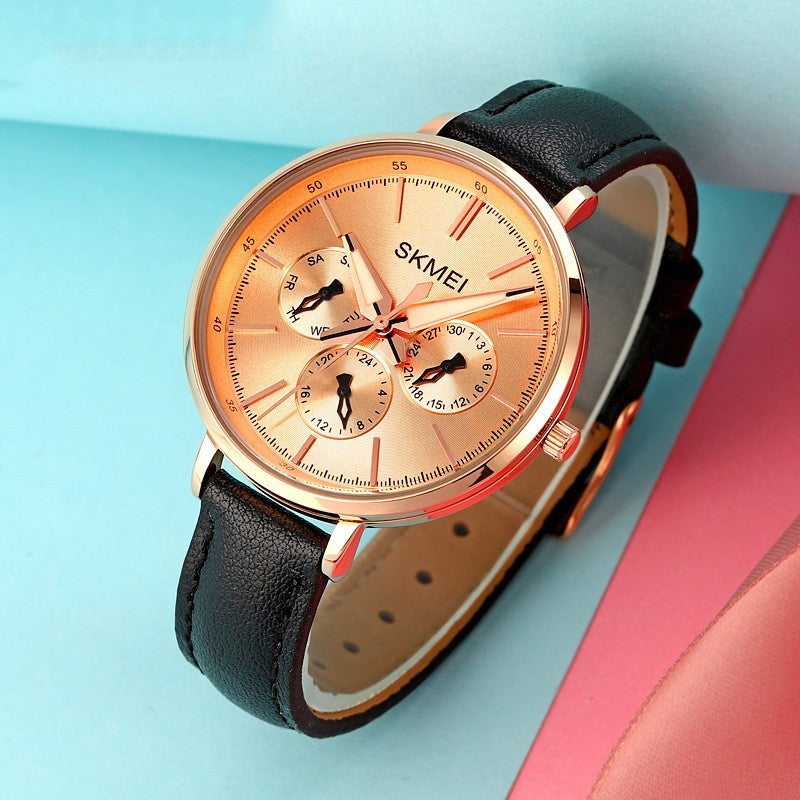 Women's Retro Round Quartz Watch