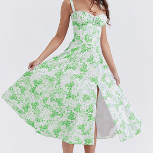 Women's Dress With Print And Straps